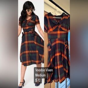 Voodoo Vixen Plaid Dress